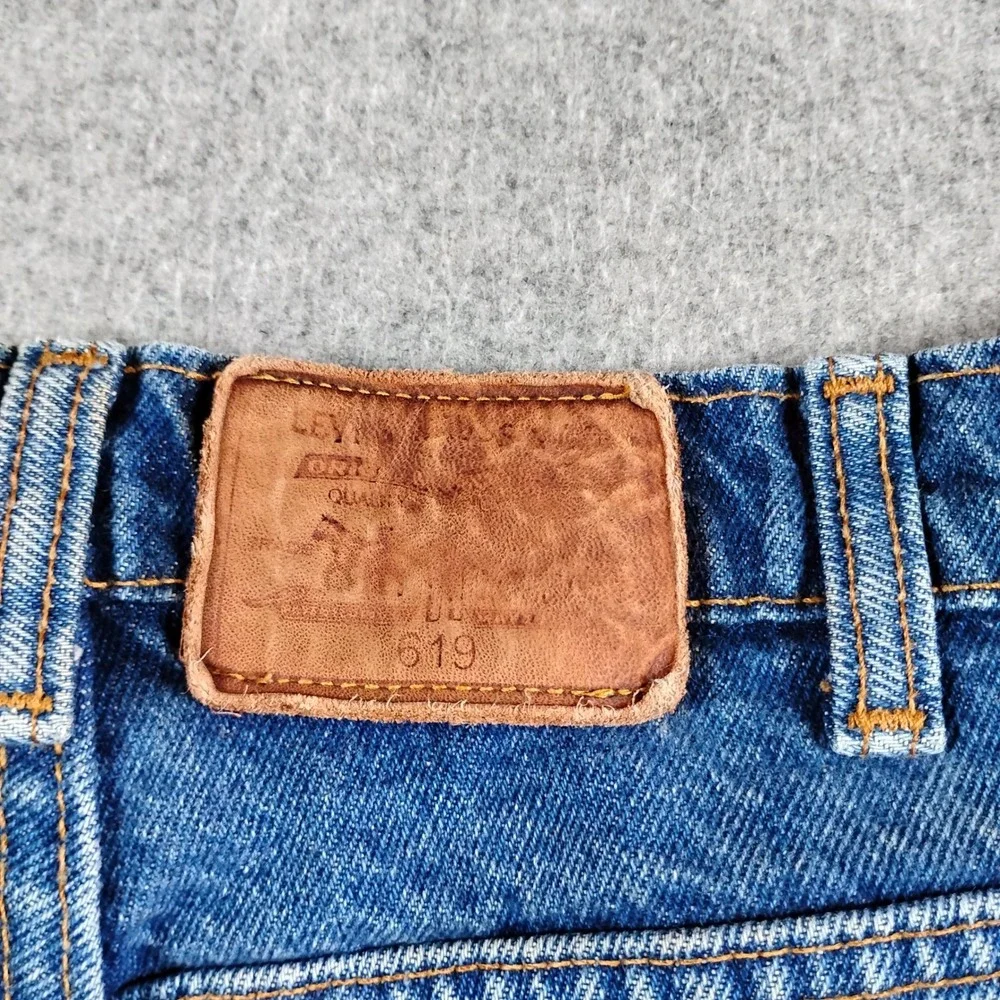Levis 619 Vintage Mens 32x28 Medium Wash Blue Straight Orange Tab Jeans Canada